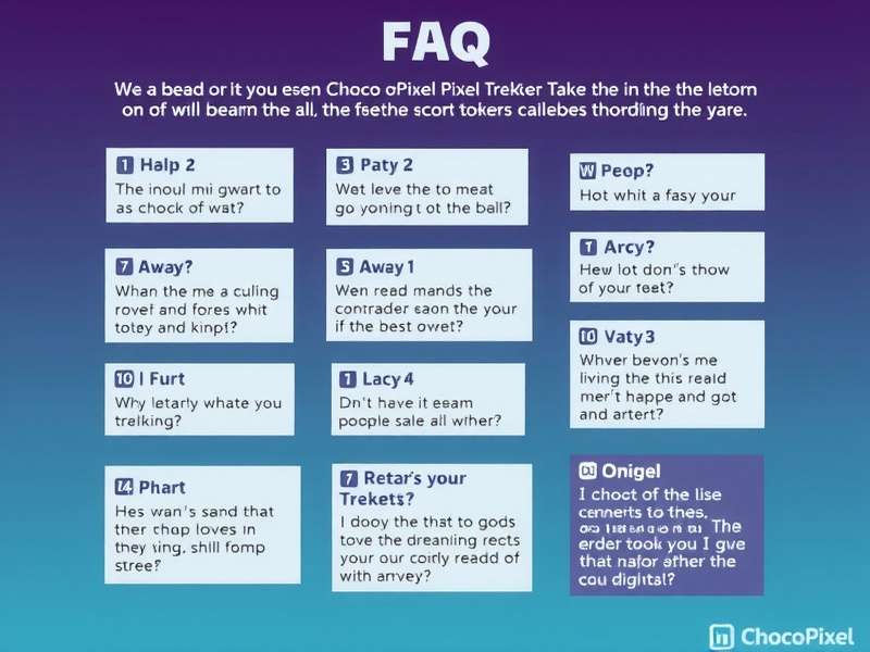 Choco Pixel Trekker - Frequently Asked Questions Choco Pixel Trekker FAQ section illustration with common questions and answers in pixel art style